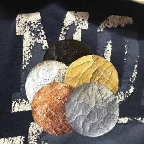 Acabado crack en serigrafía
